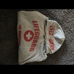 Winnipesauke lifeguard sweatshirt size lg 14/16